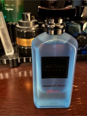 Anfar London Midnight Frost Blue Fragrance Bottle new full
